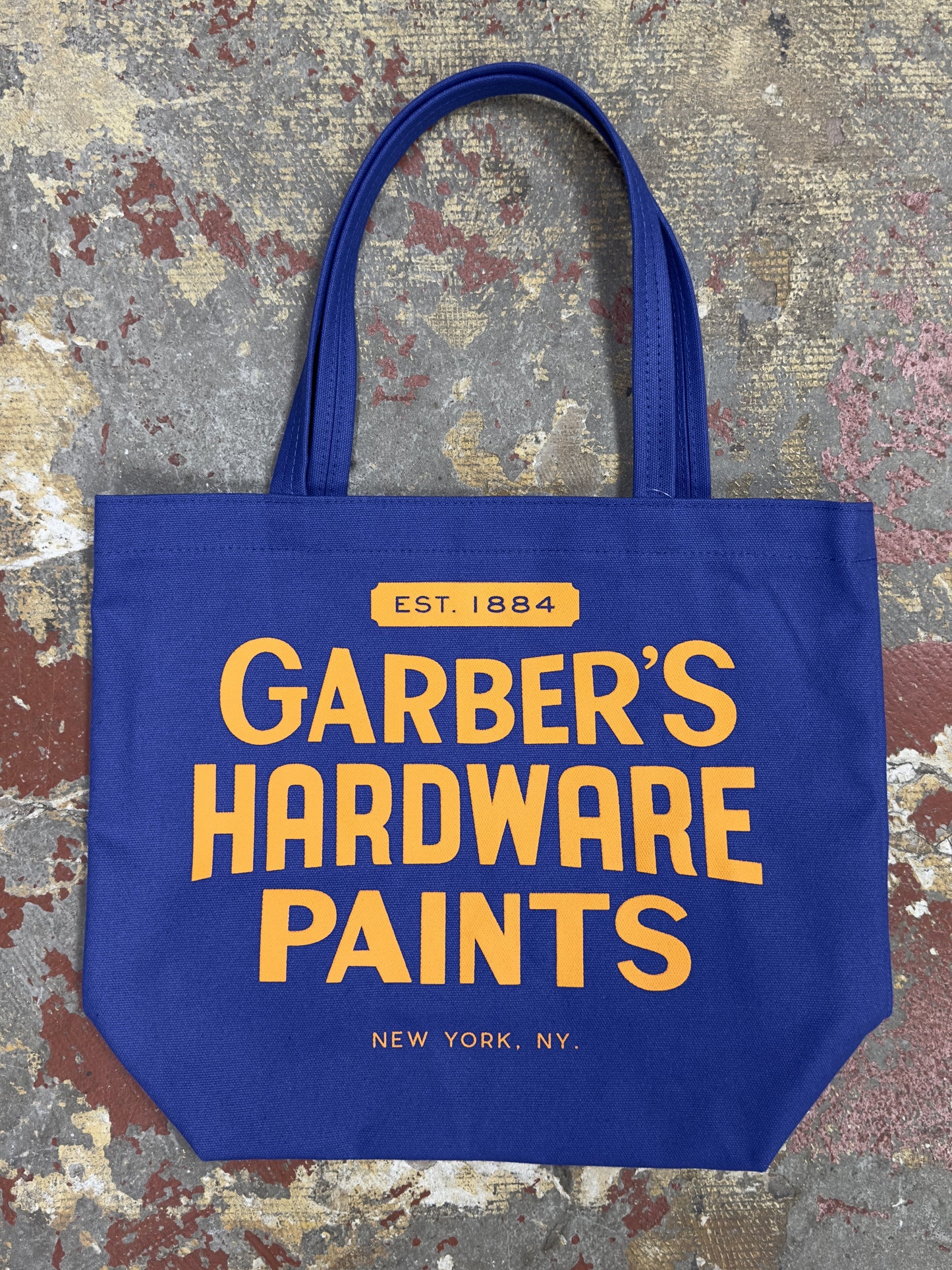 Classic Garber's Tote - Royal/Orange