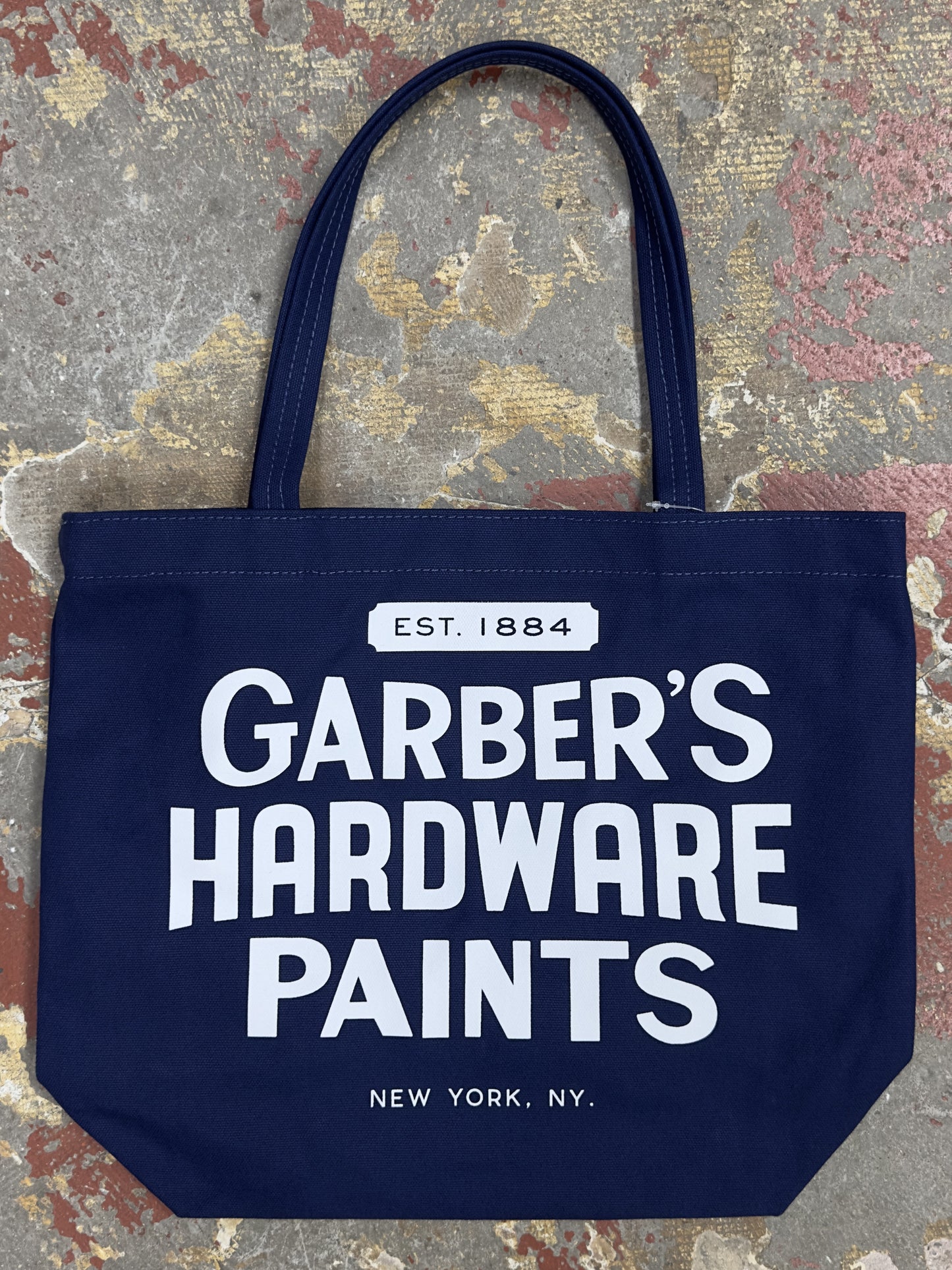 Classic Garber's Tote - Navy/White