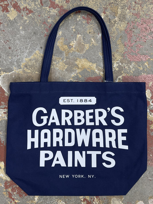Classic Garber's Tote - Navy/White