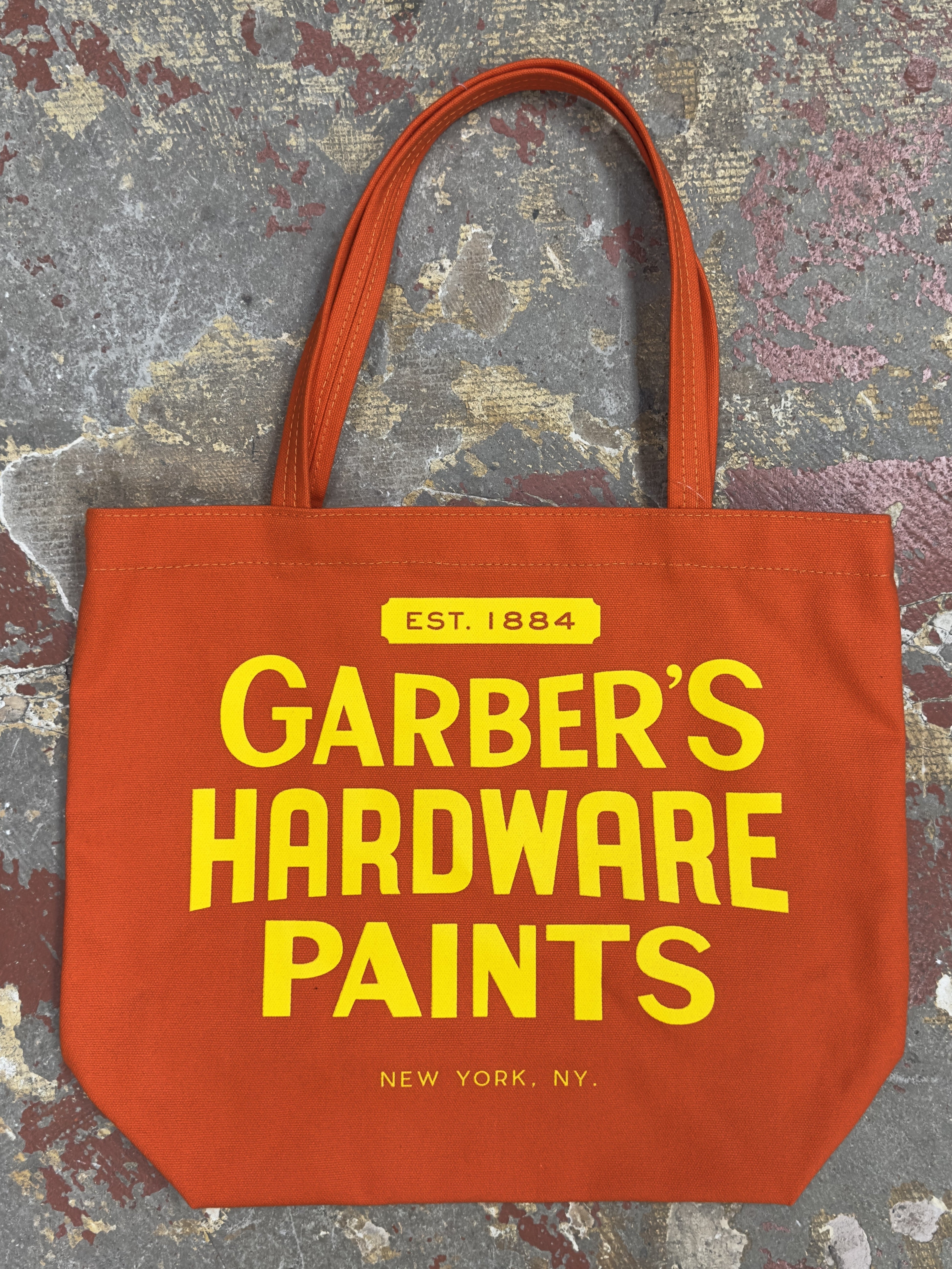 Classic Garber's Tote - Orange/Yellow – Garber Hardware Est. 1884
